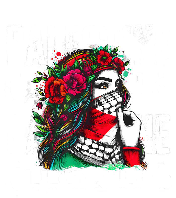 A Palestinian Girl Wearing A Palestinian Bandana Palestine Hoodie