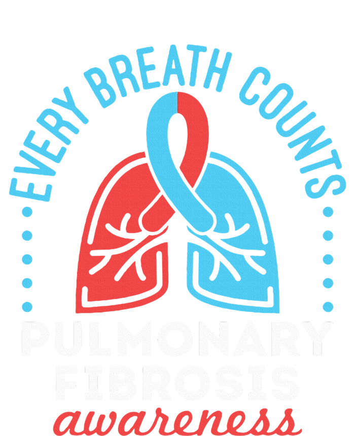 Pulmonary Fibrosis Awareness Every Breath Counts  Dry Zone Grid Polo