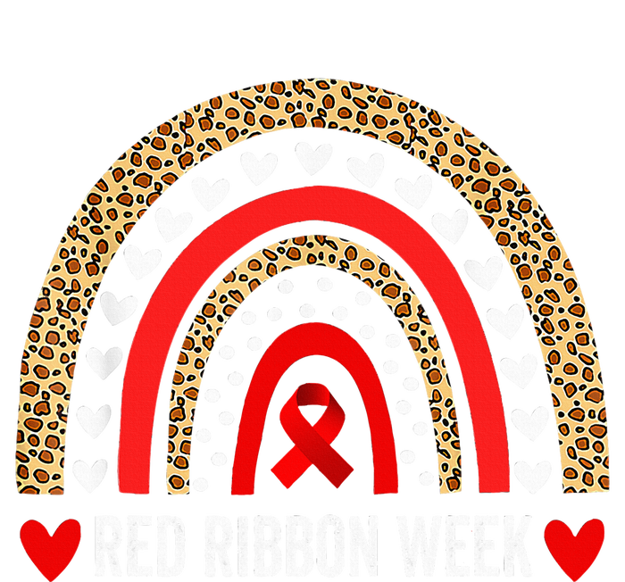 Red For Red Ribbon Week Awareness Rainbow T-Shirt