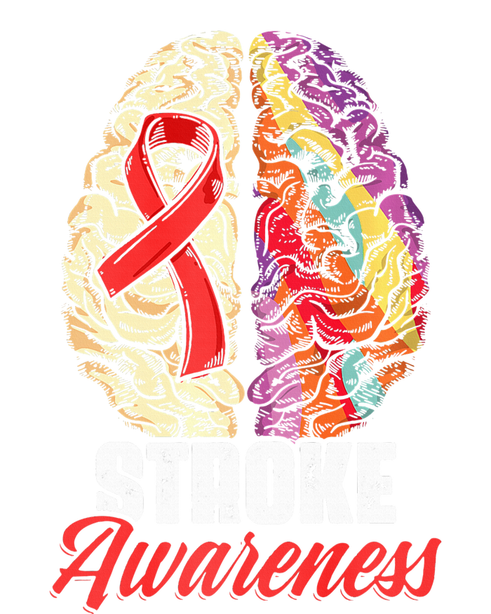 Brain Stroke Survivor Red Ribbon Stroke Awareness  Women's Perfect Tri Rocker Tank