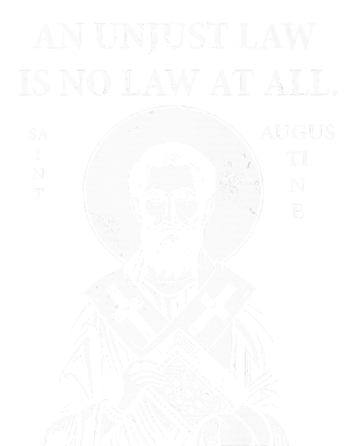 St. Augustine An Unjust Law is No Law at All Kids Tie-Dye T-Shirt