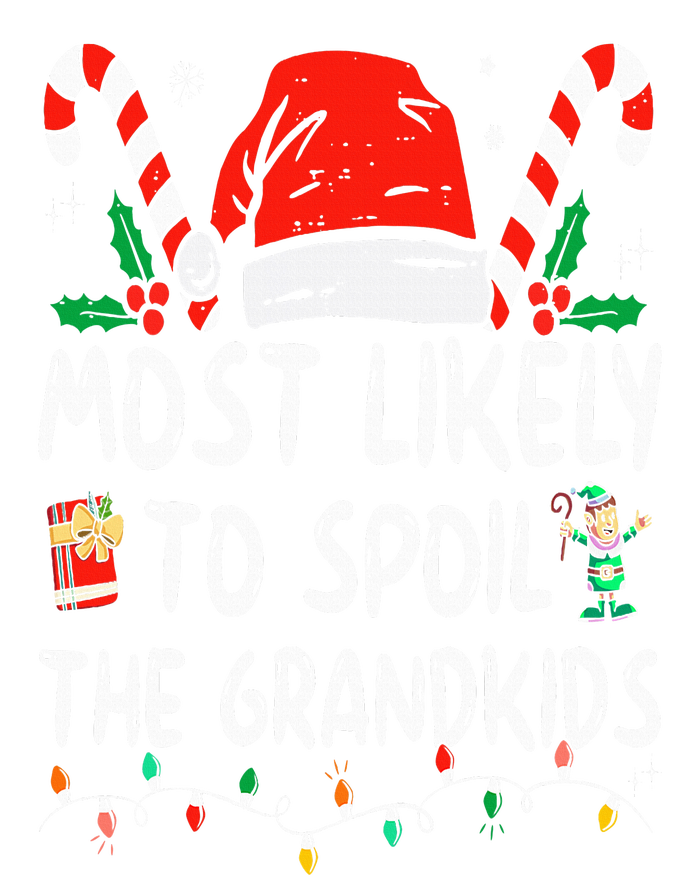 Most Likely To Spoil The Grand Funny Christmas Grandma Button