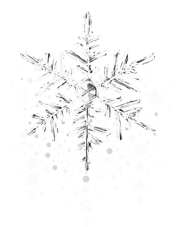 Snowflake Winter Funny Matching Family Christmas Design T-Shirt