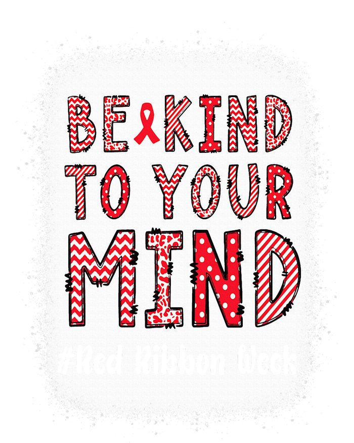 Bleached Be Kind To Your Mind Leopard Red Ribbon Week T-Shirt