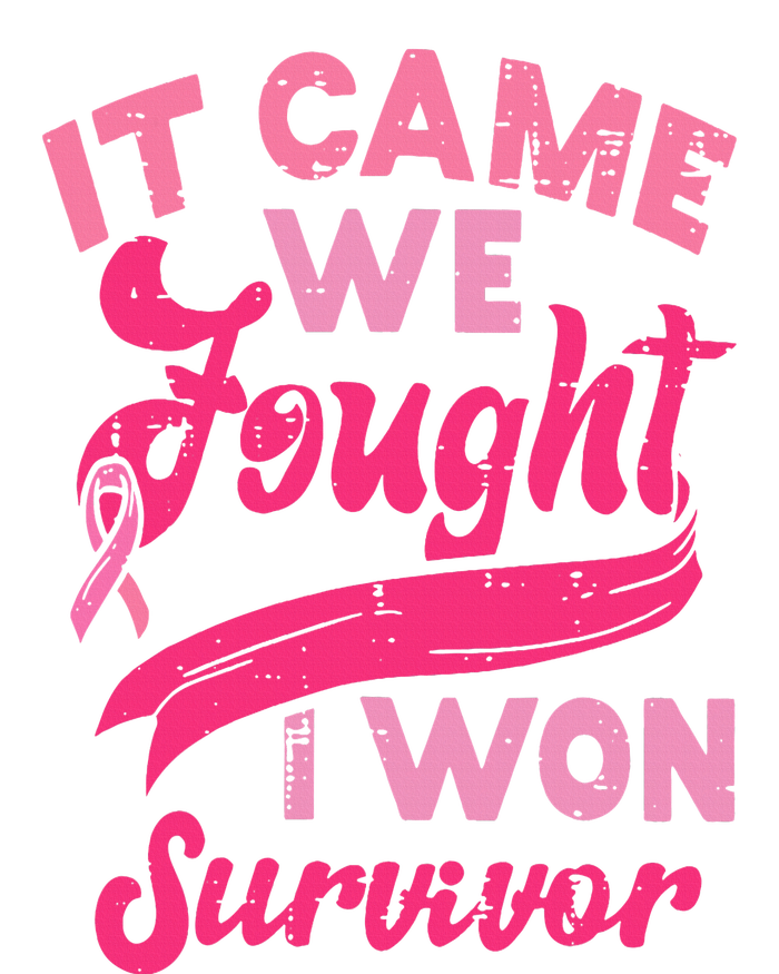 It came together we fought I won breast cancer awareness PosiCharge Competitor Tank