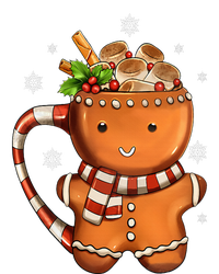 Funny Christmas Gingerbread Man Hot Cocoa Snow Holiday Full-Length Apron With Pockets