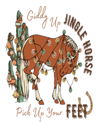 Cowboy Christmas Giddy Up Jingle Horse Pick Up Your Feet Sweatshirt