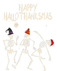 Hallothanksmas Skeleton Christmas Halloween Thanksgiving Fun T-Shirt