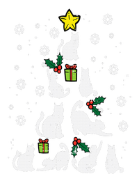 Cats Christmas Tree Cute Cat Lover Xmas Winter T-Shirt