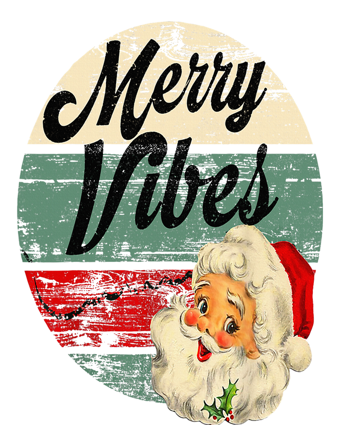 Vintage Merry Christmas Vibes Santa Claus Fun Old Fashioned T-Shirt