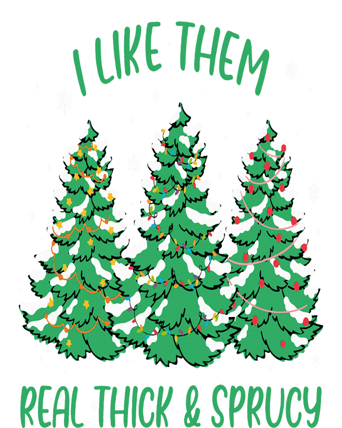 I Like Them Real Thick And Sprucey Funny Christmas Tree PosiCharge Competitor Tank