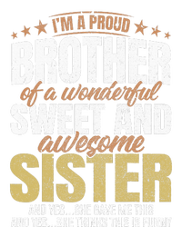 Funny Proud Brother From Awesome Sister Christmas Xmas Famil Cropped Pullover Crew