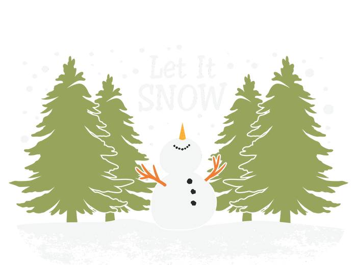 Let It Snow Winter Snowman Christmas T-Shirt