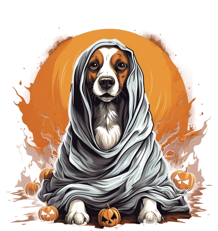 Beagle Dog Ghost Funny Halloween Pumpkin For Dog Lovers Gift Tie-Dye Long Sleeve Shirt