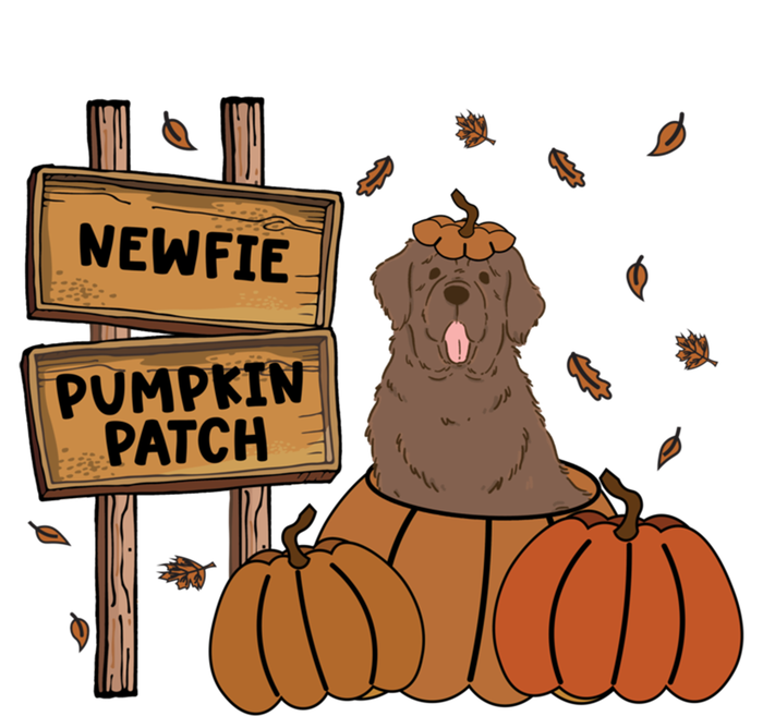 Brown Newfie Pumpkin Patch Dog Lovers Thanksgiving Halloween Great Gift Toddler T-Shirt