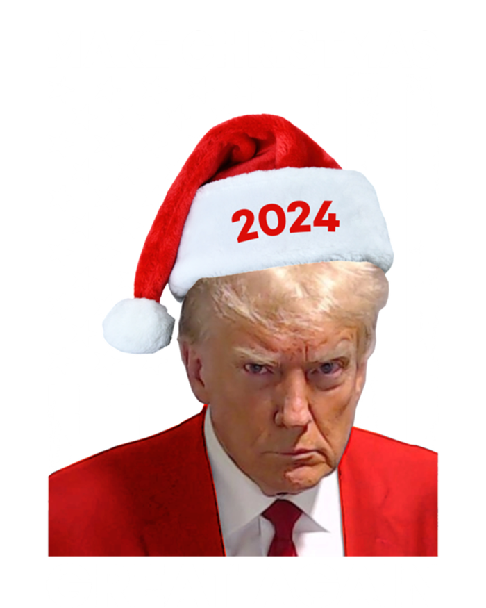 Donald Trump 2024 Make Christmas Great Again American Flag Cool Gift T-Shirt