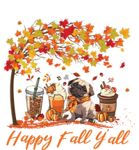 Happy Fall YAll Pumpkin Spice Fall Pug Halloween Dog Lovers Gift T-Shirt