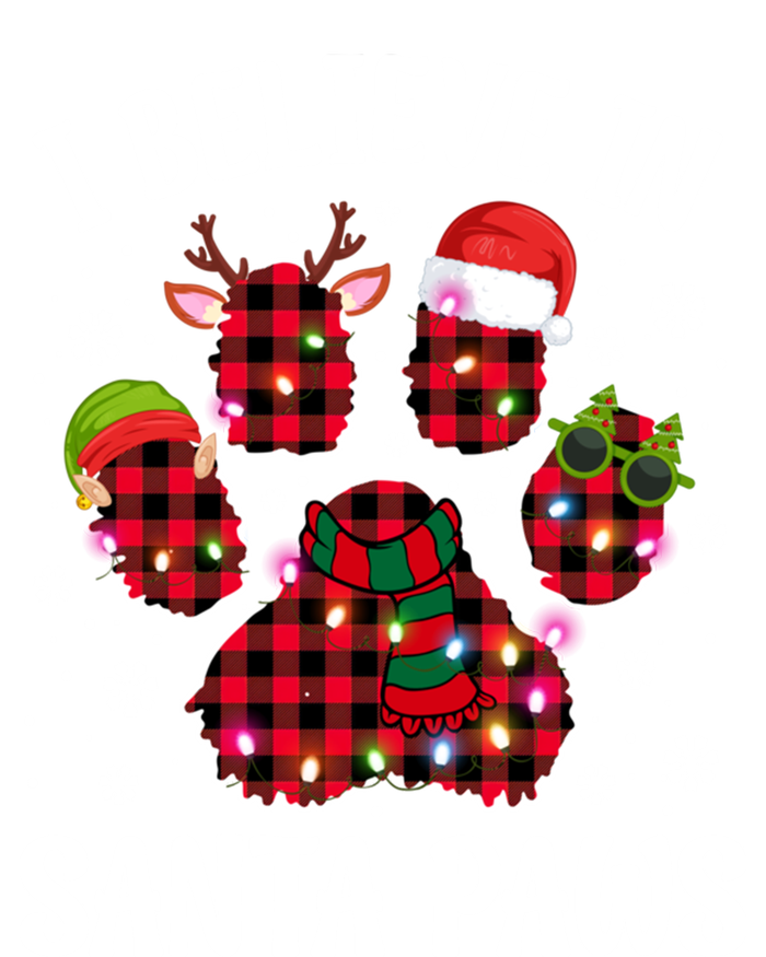 I Believe In Santa Paws Funny Dog Hat Christmas Xmas Cool Gift T-Shirt