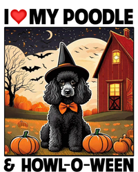 I Love My Poodle And Howloween Halloween Pumpkin Dog Mom Dad Gift Tie-Dye T-Shirt