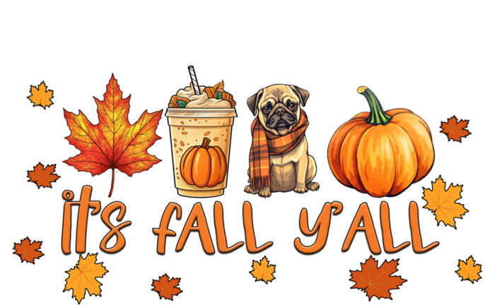 ItS Fall YAll Pumpkin Spice Latte Autumn Dog Pug Great Gift Kids Tie-Dye T-Shirt