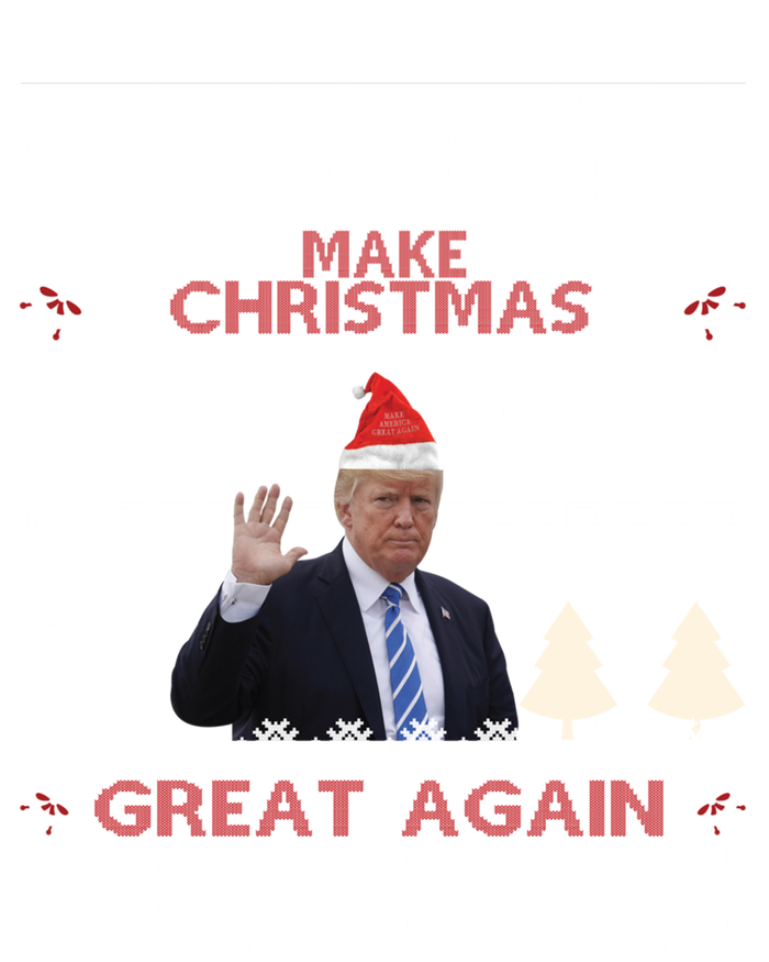 Make Christmas Great Again Trump 2024 Funny Ugly Christmas Great Gift Button