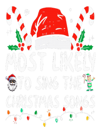 Most Likely To Sing The Christmas Songs Christmas Matching Performance Fleece Hoodie