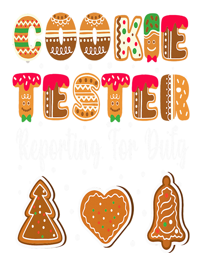 Cookie Tester Reporting For Duty Christmas Baking Team Tie-Dye Long Sleeve Shirt