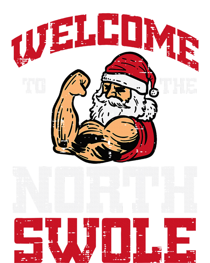 Christmas Welcome North Swole Xmas Muscle Gym T-Shirt