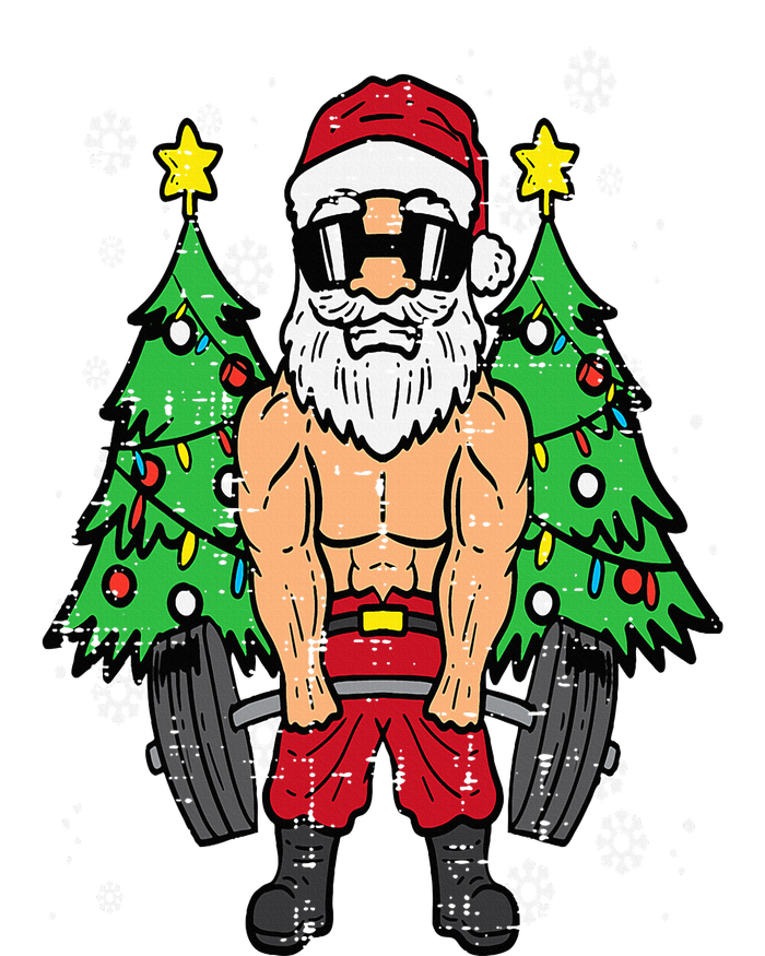 Christmas Santa Deadlift Xmas Weightlift Gym T-Shirt