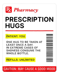 Prescription Hugs Funny Label Lazy Halloween Costume Party Tank Top