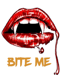 Bite Me Sexy Vampire Lips Halloween Novelty T-Shirt