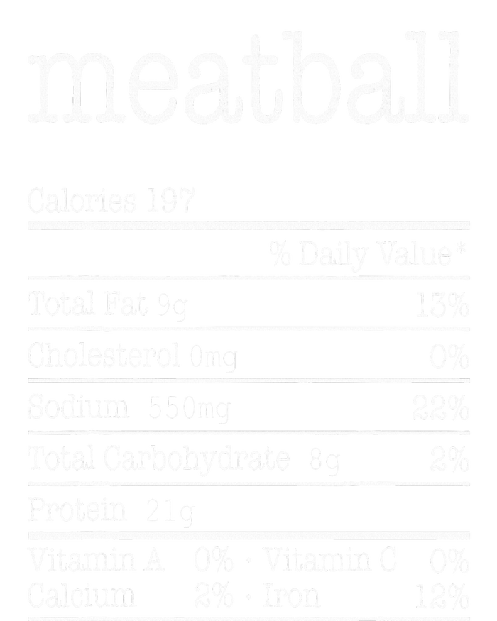 Meatball Nutrition Facts Funny Thanksgiving Christmas Food PosiCharge RacerMesh Polo