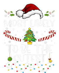 Most Likely To Be The Cutest Funny Matching Family Christmas Women's Flannel Pajama Set