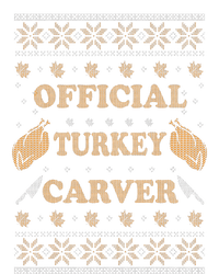 O.fficial Turkey Carver  Funny Thanksgiving Ugly Womens Funnel Neck Pullover Hood