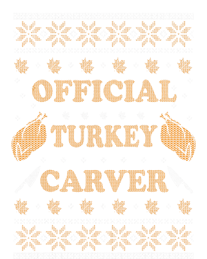 O.fficial Turkey Carver  Funny Thanksgiving Ugly Womens Funnel Neck Pullover Hood