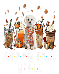 Happy Fall Y'all Maltese Dog Coffee Pumpkin Fall Autumn T-Shirt