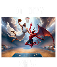 Jesus Vs Satan Playing Basketball Not Today Satan Kids Hoodie