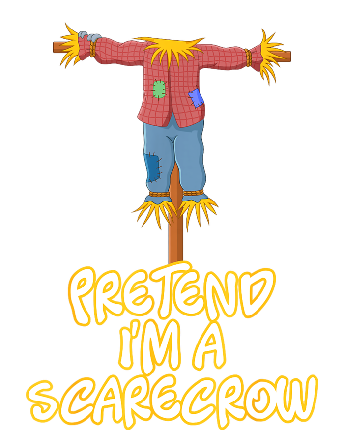 Pretend IM A Scarecrow Halloween Lazy Scarecrow Costume Women's Fleece Hoodie