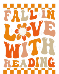 Fall In Love With Reading Books Groovy Thanksgiving Teacher T-Shirt