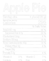 Apple Pie Nutrition Facts Label Costume Thanksgiving Gifts Insulated Varsity Jacket