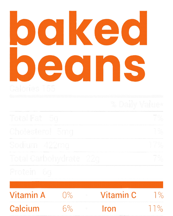 Baked Beans Nutrition Facts 2021 Thanksgiving Food Christmas Baby Bodysuit