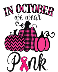 In October We Wear Pink Thanksgiving Breast Cancer Awareness  T-Shirt