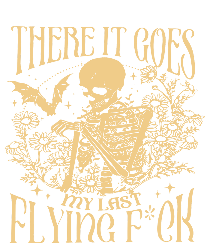 There It Goes My Last Flying Fuck Sarcastic Skeleton Women's Fleece Hoodie