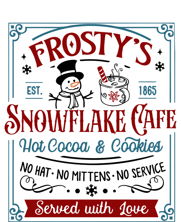 FrostyS Snowflake Coffee Christmas Vibes T-Shirt