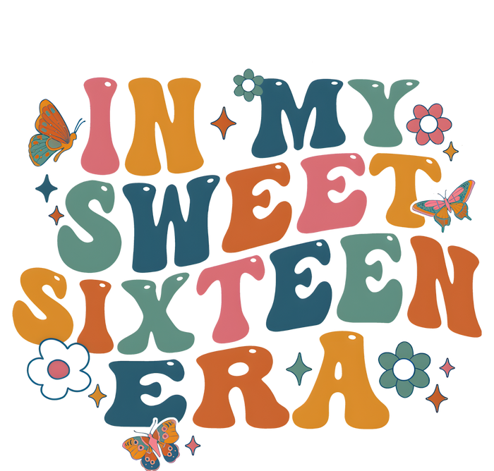 In My Sweet 16th Era Happy Birthday 16 Years Old Sixteen Years Old Performance Fleece Hoodie