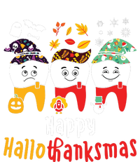 Happy Hallothanksmas Dental Halloween Thanksgiving Christmas T-Shirt