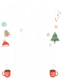 Most Likely To Watch All The Christmas Movies Funny Xmas Kids Long Sleeve Shirt