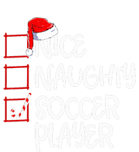 Nice Naughty Soccer Player Funny Soccer Christmas List Santa Insulated Varsity Jacket