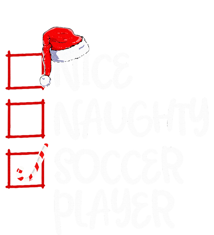 Nice Naughty Soccer Player Funny Soccer Christmas List Santa Insulated Varsity Jacket