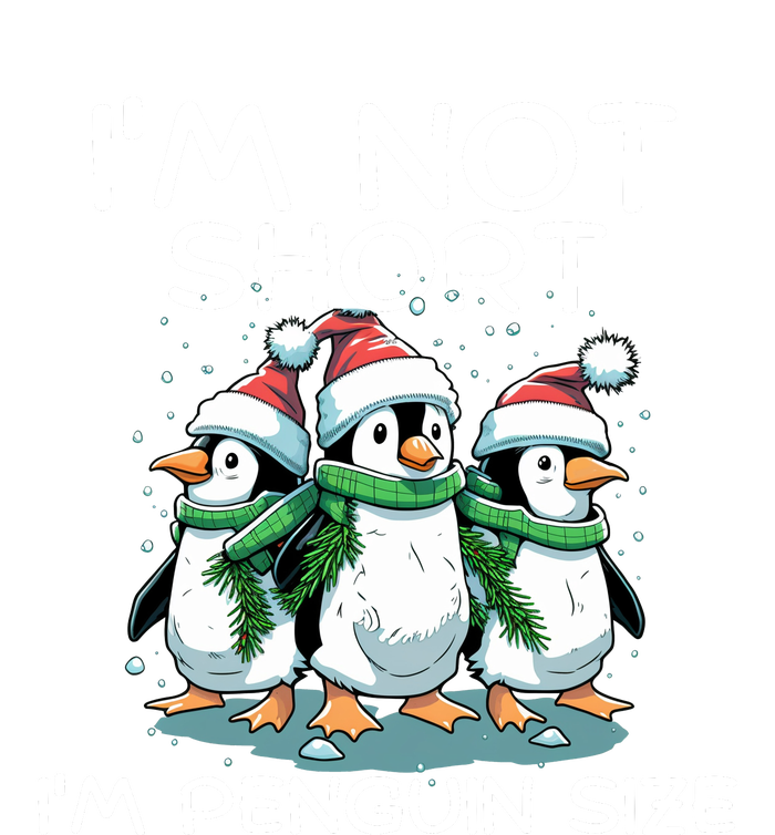 IM Not Short IM Penguin Size Funny Christmas Baby Long Sleeve Bodysuit